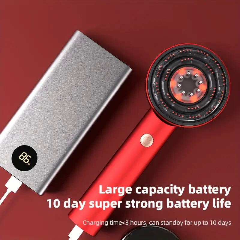 Electric Massage Comb – Portable Hair Brush for Men & Women