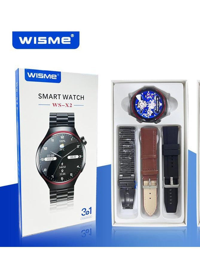 Wiseme WS X2 Smart Watch for Men – Bluetooth Calling & Fitness Tracker