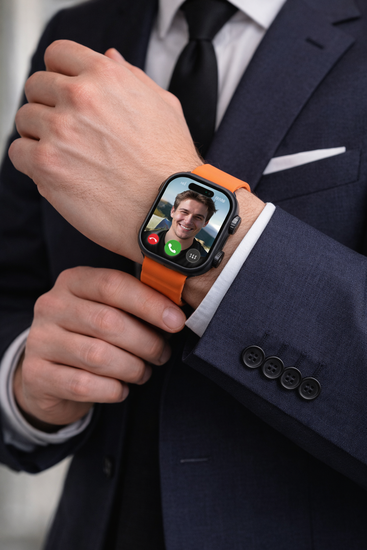 JSYES MS32 Ultra SIM-Enabled Smartwatch – 4 Straps, HD Camera & Fitness Tracking