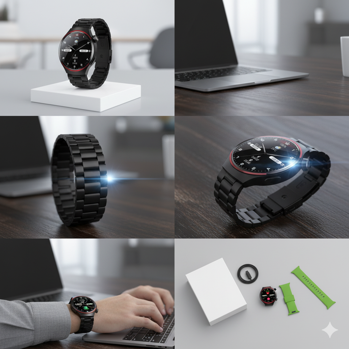 Wiseme WS X2 Smart Watch for Men – Bluetooth Calling & Fitness Tracker