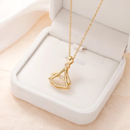 24K Gold Plated Fan Neckless