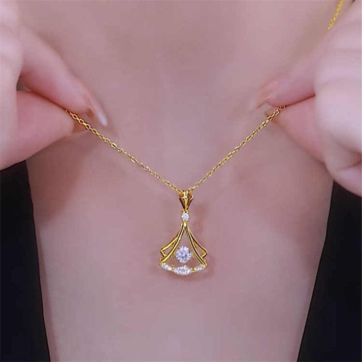 24K Gold Plated Fan Neckless