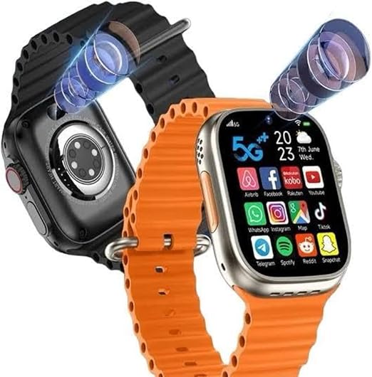 JSYES MS32 Ultra SIM-Enabled Smartwatch – 4 Straps, HD Camera & Fitness Tracking