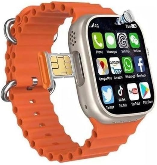JSYES MS32 Ultra SIM-Enabled Smartwatch – 4 Straps, HD Camera & Fitness Tracking