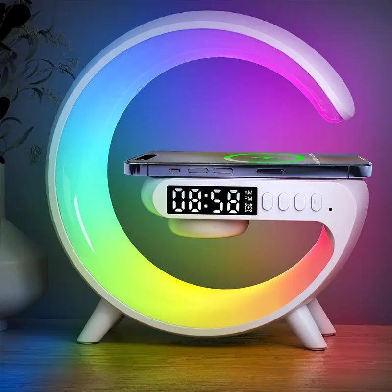 مكبر صوت RGB متكامل مع أضواء متعددة (مصباح مكتبي)!