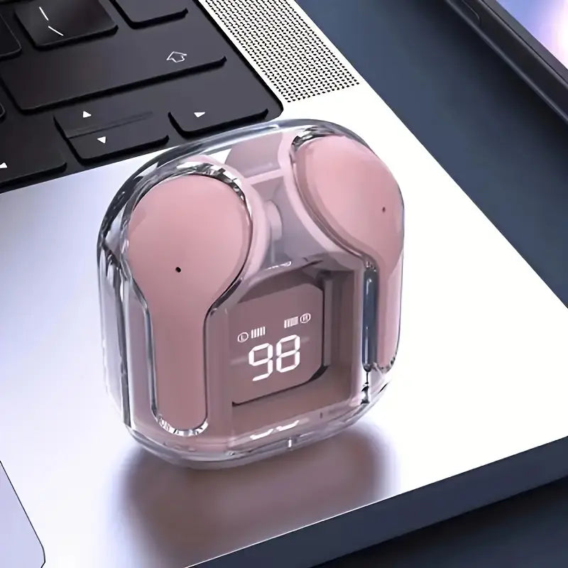 Wireless Earbuds with LED Display, Touch Control, Stereo Sound, Type-C Charging, Built-in Mic, and Long Battery Life – Ideal for Gaming, Music, Sports, and Business.